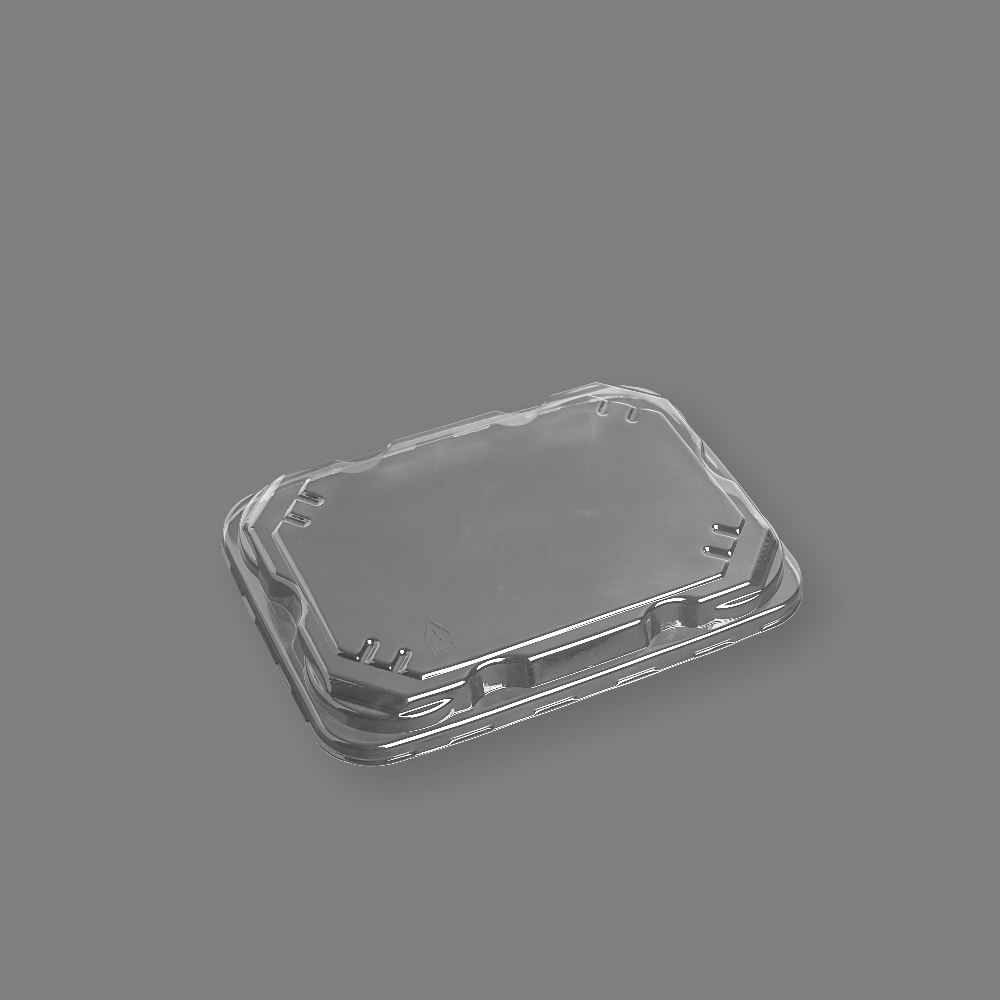 PET透明醬料格餐盒蓋 32號