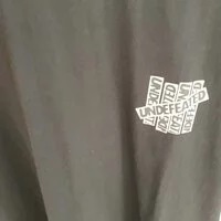[S] UNDEFEATED SCRIBBLE LOGO STEETWEAR OVERSIZED SHORT SLEEVE T-SHIRT, BLACK, UN21SS-TS100BK (SMW25)