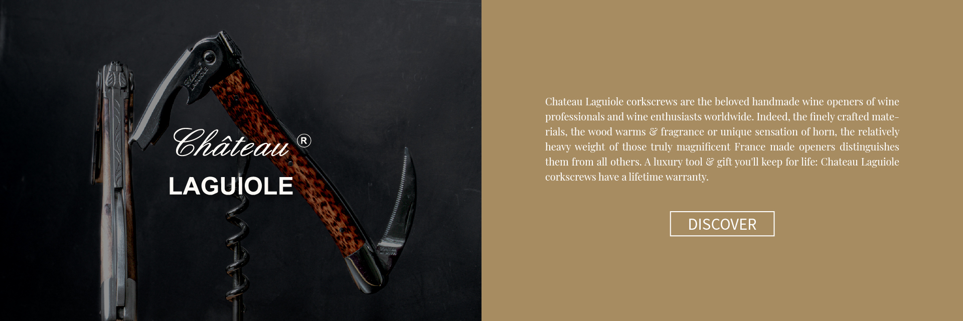 Chateau Laguiole handcrafted corkscrews