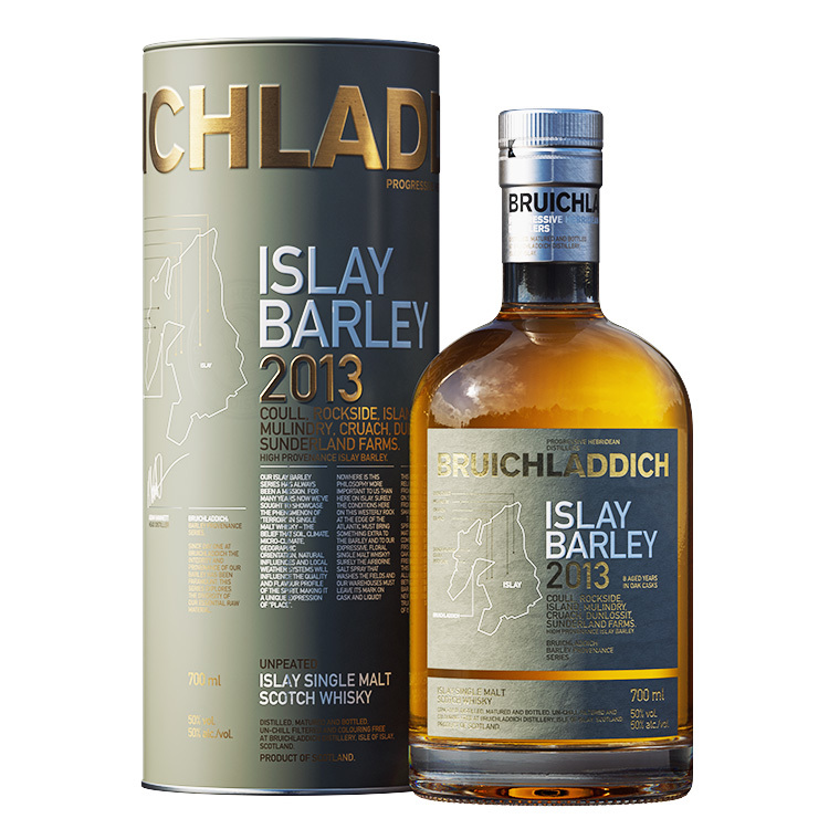 Whisky écossais - Islay Island - Bruichladdich Distillery - Islay Barley  2013 + Coffret