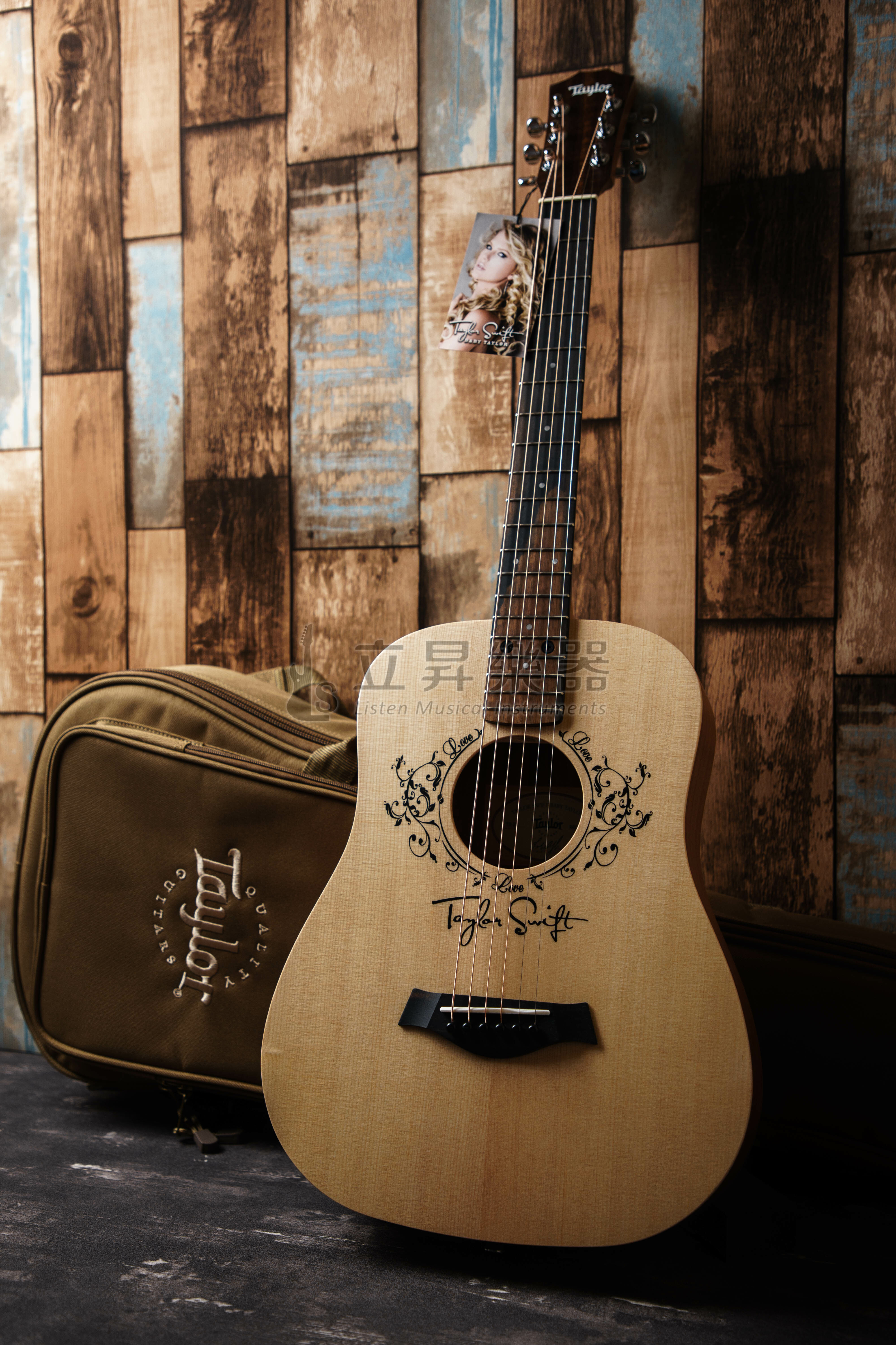 Taylor TS-BT 34吋 旅行吉他 Taylor Swift 泰勒絲簽名款 Baby Taylor 雲杉面單板 附原廠琴袋