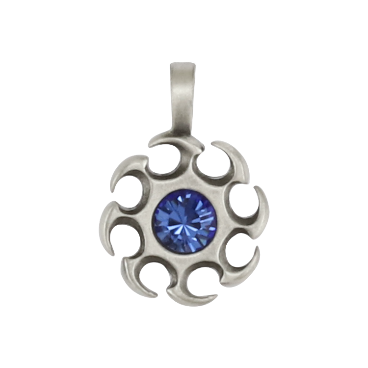 Bico吊墜，女士吊墜 永恆太陽之光；象徵著幸福與熱情 不含鍊子（2718藍色）