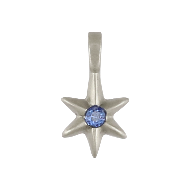 Bico吊墜，女士吊墜 六角星光芒；有著力量與愛之意 不含鍊子（2719藍色）