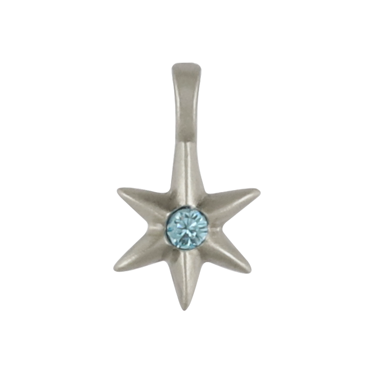 Bico吊墜，女士吊墜 六角星光芒；有著力量與愛之意 不含鍊子（2719淺藍）