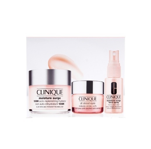 Clinique 滋潤高效水嫩保濕套裝三件套裝 (眼霜15ml+噴霧30ml+粉紅爆水啫喱125ml)