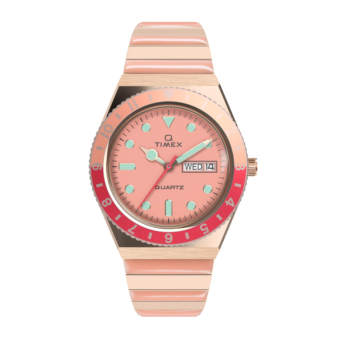 Q Timex Malibu 36mm 女裝 彈弓帶 石英錶 TW2V38600