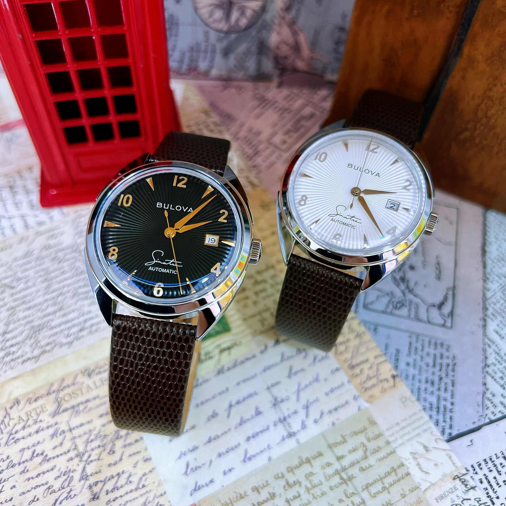 【BULOVA 寶路華】法蘭克·辛納屈Frank Sinatra 特別版限量機械錶 96B347 (白色) / 96B348 (黑色) 40mm現代鐘錶