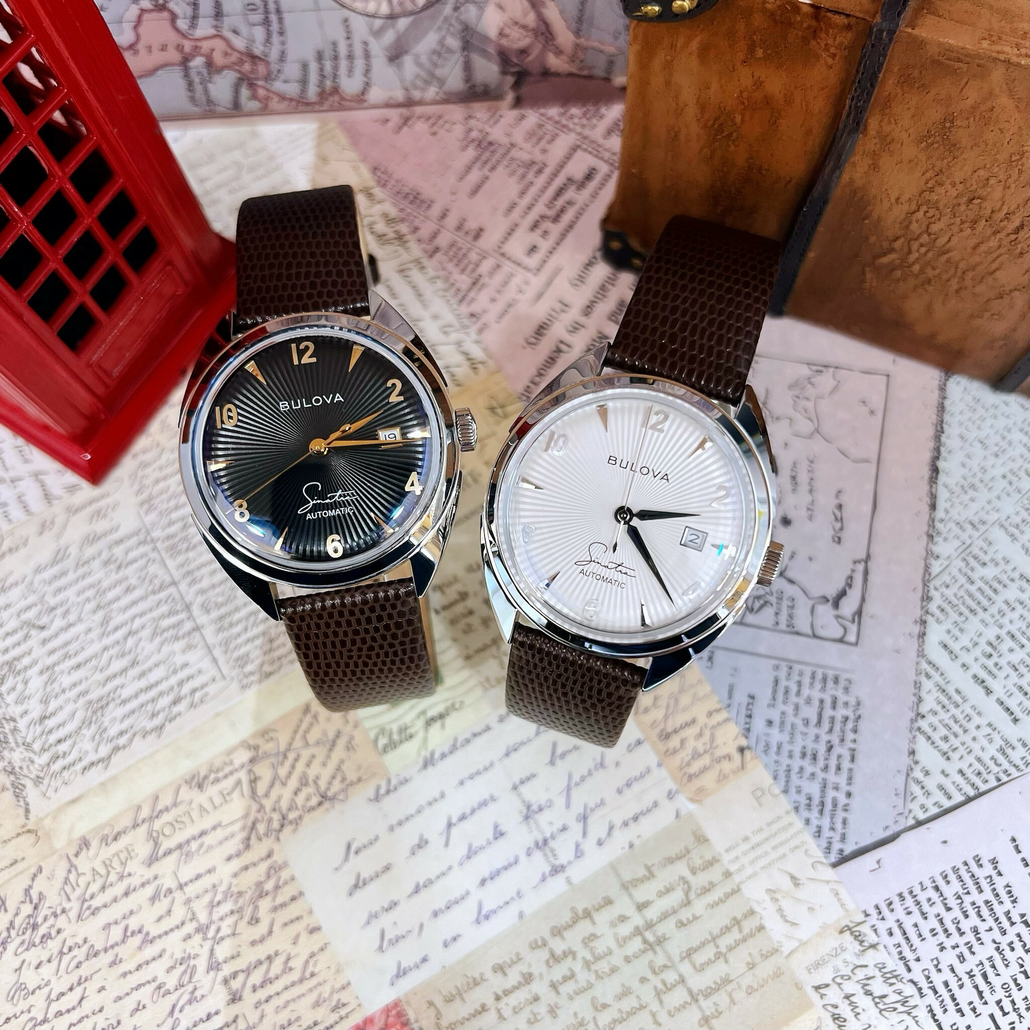 【BULOVA 寶路華】法蘭克·辛納屈Frank Sinatra 特別版限量機械錶 96B347 (白色) / 96B348 (黑色) 40mm現代鐘錶