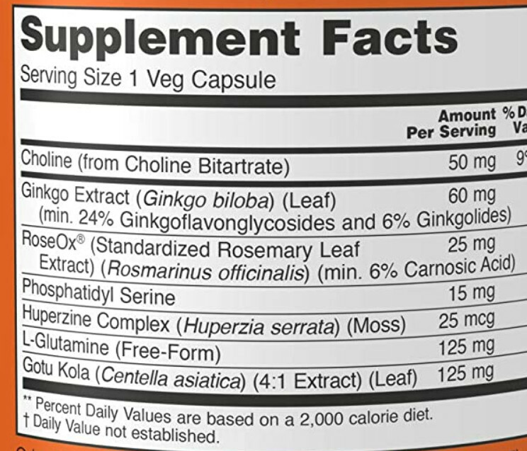 [預購] Now 腦磷脂草本配方 120粒 Brain Elevate