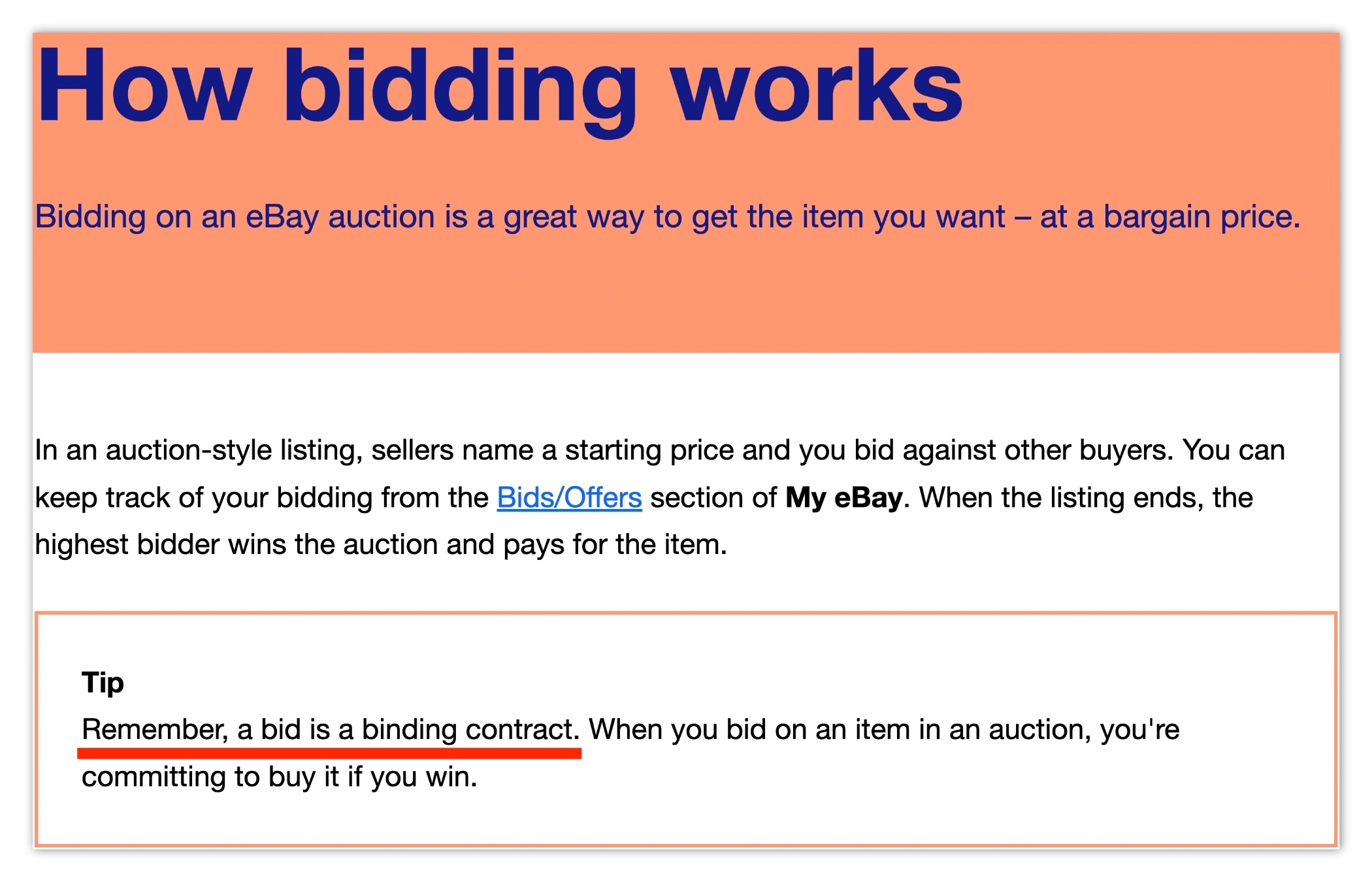 eBay購物-競標議價規則