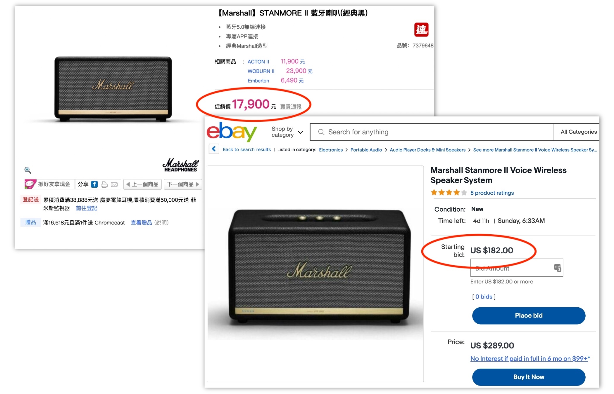 eBay代購購物-價差