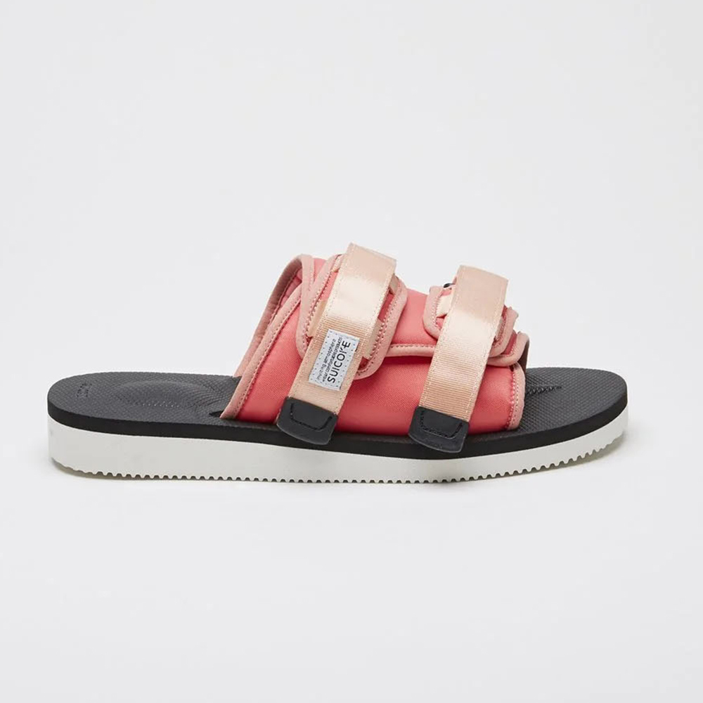 [出清商品售出無退換] SUICOKE MOTO-CAB OG-056CAB 鮭魚粉 黑白 拖鞋 抗菌鞋床 輕量 薄款【SK22056CABSB】