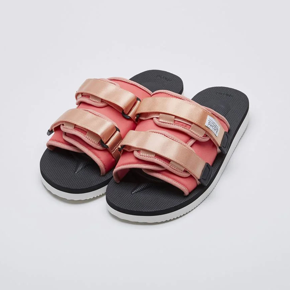 [出清商品售出無退換] SUICOKE MOTO-CAB OG-056CAB 鮭魚粉 黑白 拖鞋 抗菌鞋床 輕量 薄款【SK22056CABSB】
