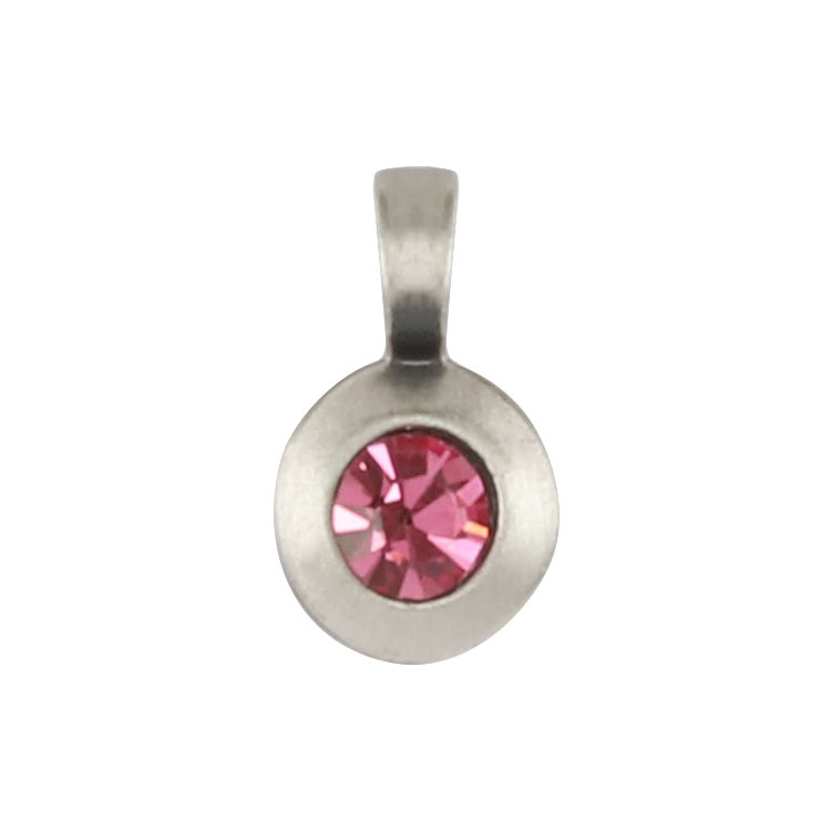 Bico吊墜，女士吊墜 圓潤和諧；代表著圓滿與完整 不含鍊子（2728粉紅）