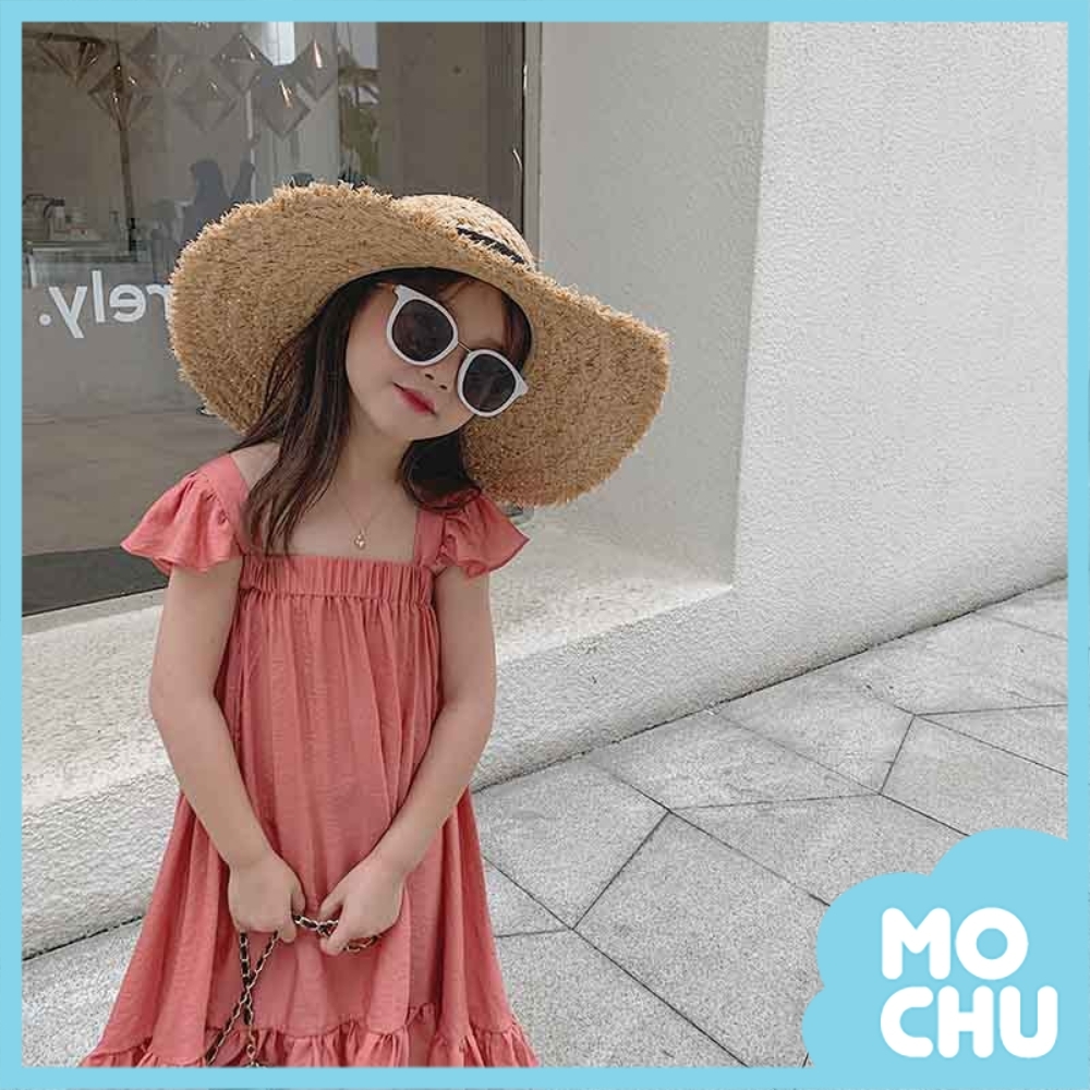 果色方領飛袖連衣裙(三色)