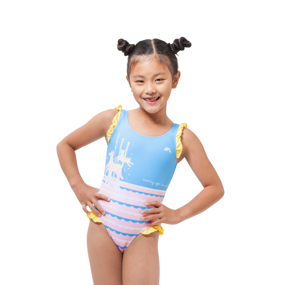 MAR-21063WJ 小女連身泳裝 - 旋轉木馬