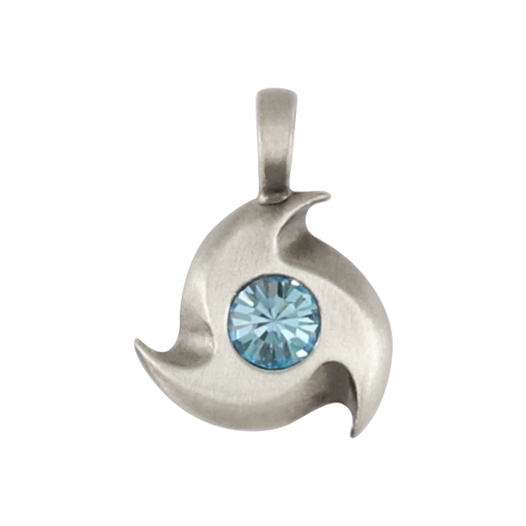 Bico吊墜，女士吊墜 三角螺旋；生命週期的循環 不含鍊子（2730淺藍）