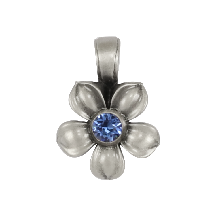 Bico吊墜，女士吊墜 尊貴棣棠花；高貴氣質姿意綻放 不含鍊子（2732藍色）