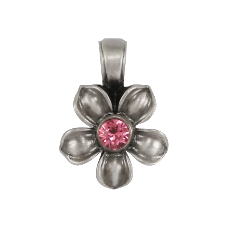 Bico吊墜，女士吊墜 尊貴棣棠花；高貴氣質姿意綻放 不含鍊子（2732粉紅）