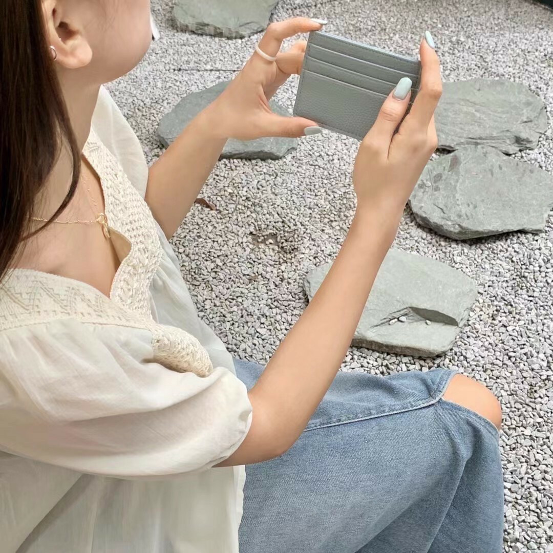 質感荔枝牛皮卡夾/六色/錢包/擴充夾