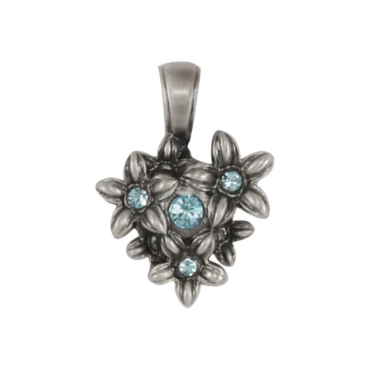 Bico吊墜，女士吊墜 嬌小芙蓉；細膩多情而活潑 不含鍊子（2733淺藍）