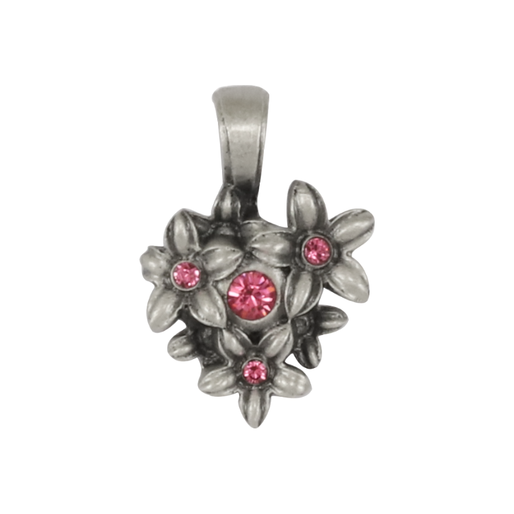 Bico吊墜，女士吊墜 嬌小芙蓉；細膩多情而活潑 不含鍊子（2733粉紅）