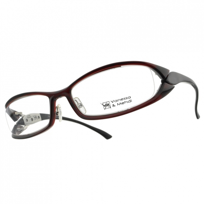 【Vanessa & Mehdi】VL0707 C3  交叉造型方框光學眼鏡