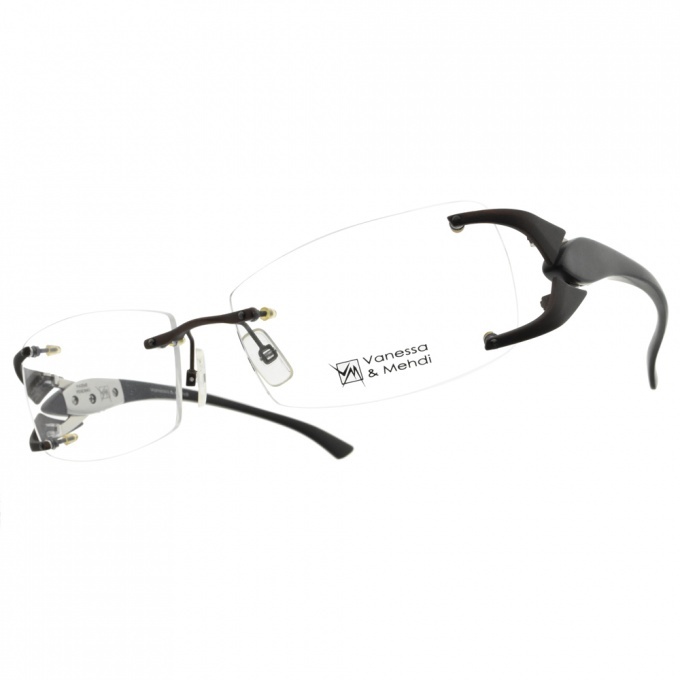 【Vanessa & Mehdi】VL1001 C7  造型交叉無框光學眼鏡