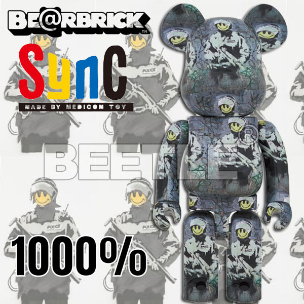 BEETLE BE@RBRICK RIOT COP 暴力警察BANKSY 班克斯SYNC 庫柏力克熊10