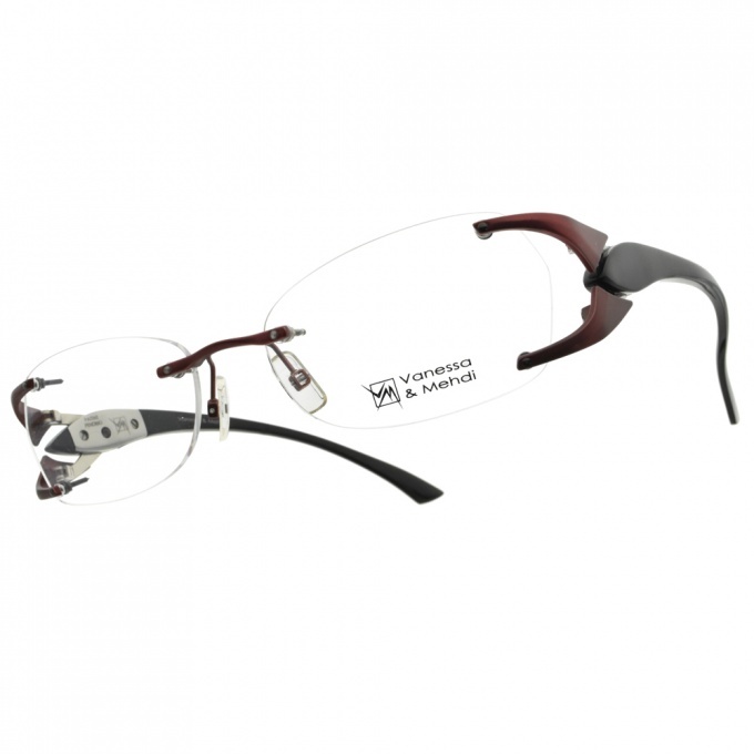 【Vanessa & Mehdi】 VL1003 C3 爪型交叉無框光學眼鏡