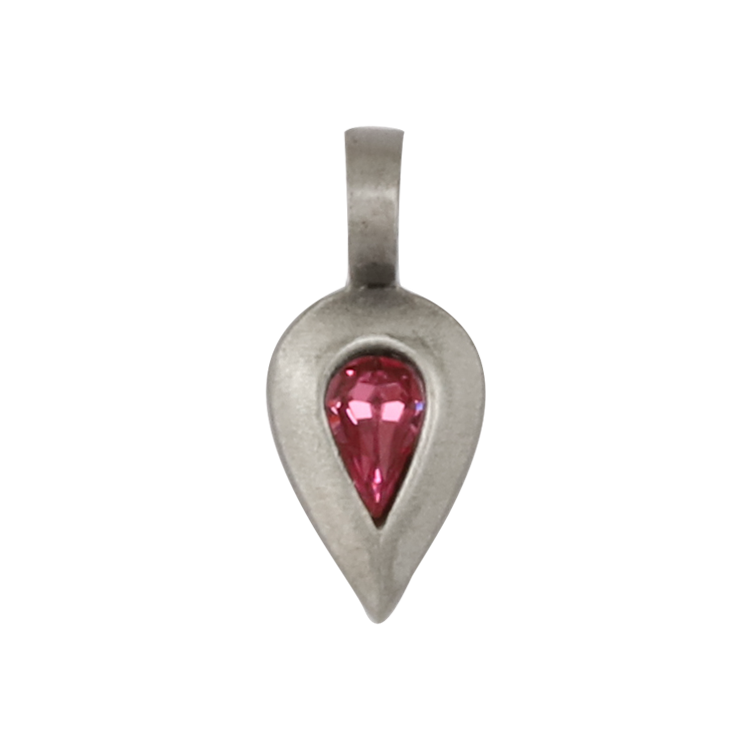 Bico吊墜，女士吊墜 簡潔水滴造型；純真美好的愛情 不含鍊子（2736粉紅）