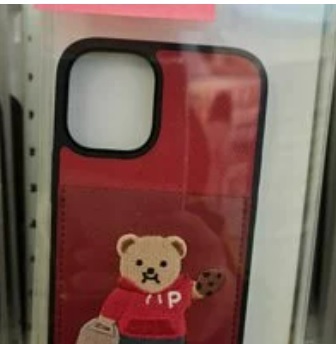 [S] GRIPTOK IPHONE 12 MINI BEAR PHONE CASE, RED, 8809795451170 (SGT15)