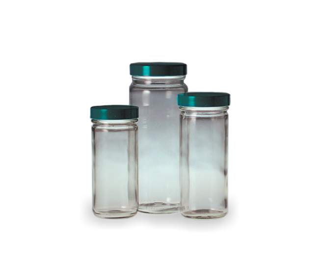 Qorpak Clear Tall Straight Sided Jars