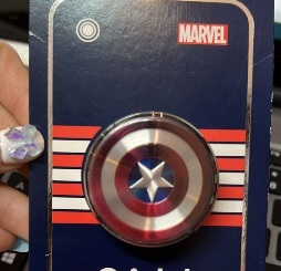 [S] GRIPTOK MARVEL CAPTAIN AMERICA ROUND PHONE GRIP,RED, 8809517203865 (SGT23)