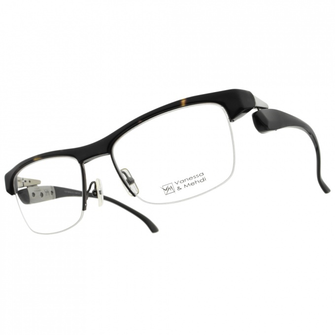 【Vanessa & Mehdi】VL1205 C7紳士方形半框光學眼鏡