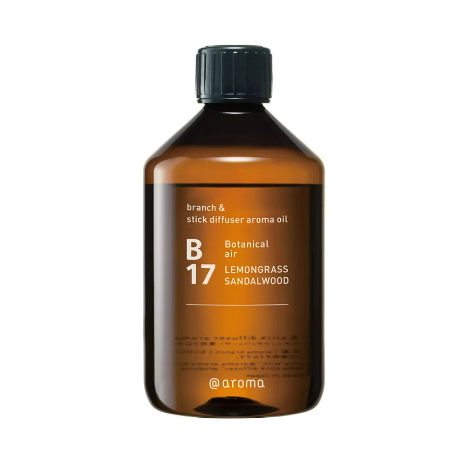 AT AROMA - BRANCH & STICK DIFFUSER AROMA OIL B17 LEMONGRASS SANDALWOOD | 450ML