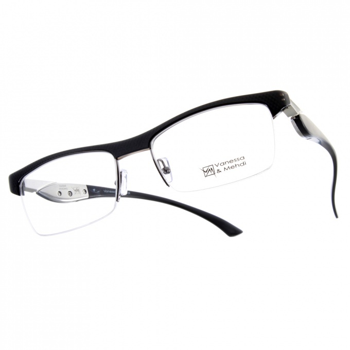 【Vanessa & Mehdi】 VM1305 C4 強悍視覺 方形半框光學眼鏡