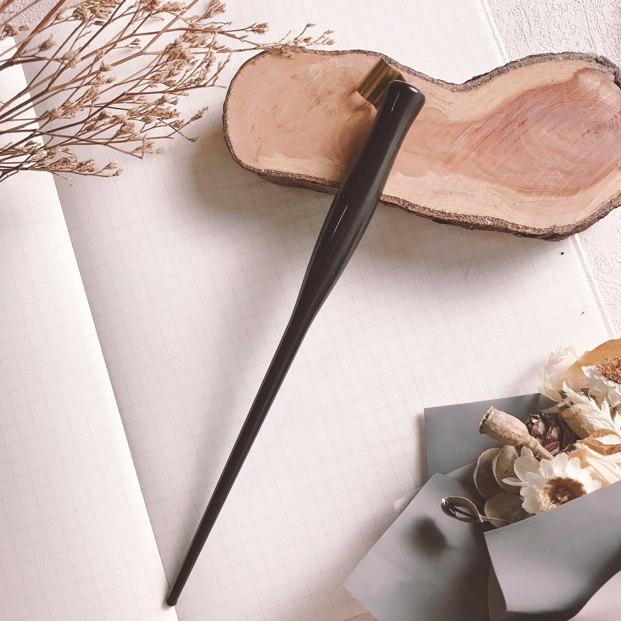 沾水筆 | 斜桿 沾水筆筆桿 黑桿