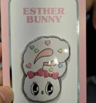 [S] GRIPTOK ESTHER BUNNY WITH HEART PHONE GRIP,WHITE, 8809477692280 (SGT37)