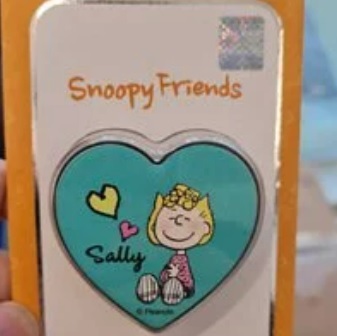[S] GRIPTOK SNOOPY FRIENDS SALLY HEART PHONE GRIP,BLUE, 8809477691986 (SGT38)
