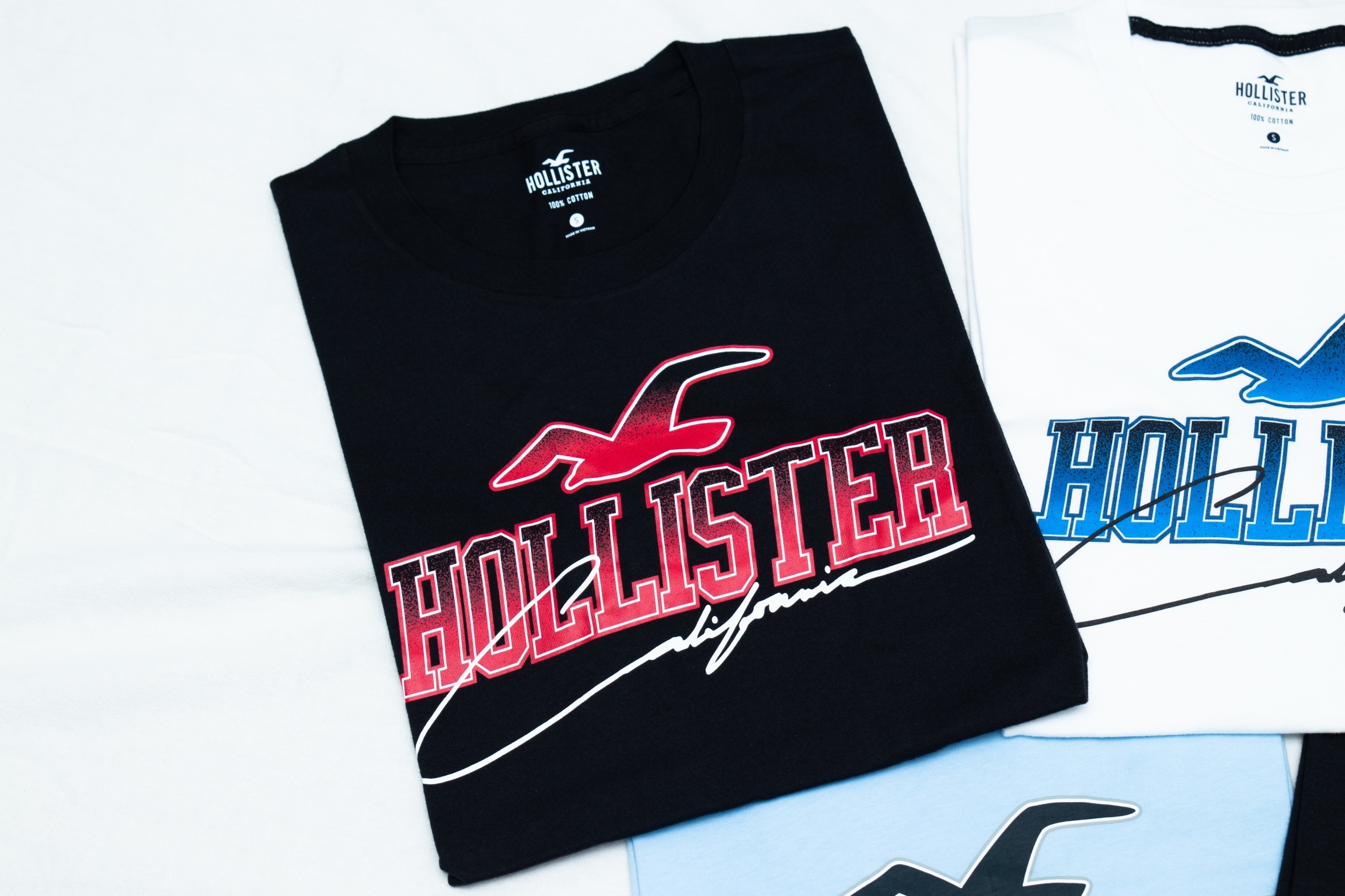 【現貨】 HOLLISTER 粗字體漸變TEE -MEN