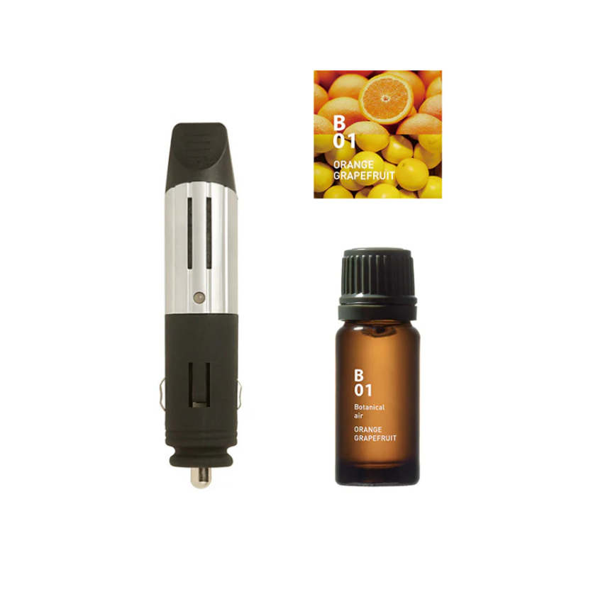 AT AROMA - CAR DIFFUSER WITH ORANGE GRAPEFRUIT ESSENTIAL OIL