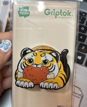 [S] GRIPTOK TIGER ROUND PHONE GRIP, 8809477696158 (SGT41)