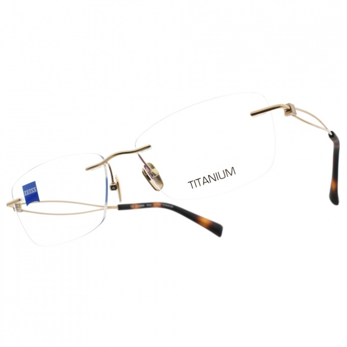【ZEISS】ZS50004 F010 鈦系列 知性輕巧無框款光學眼鏡