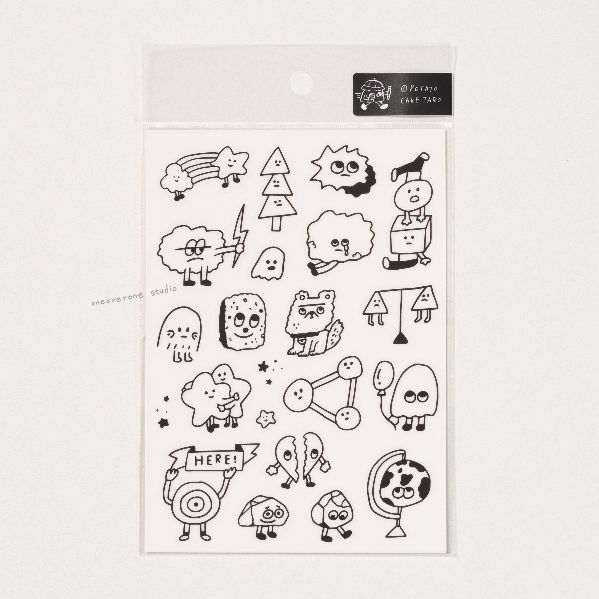 手帳貼紙/薯餅太郎 X TIE Stickers/TAIWAN