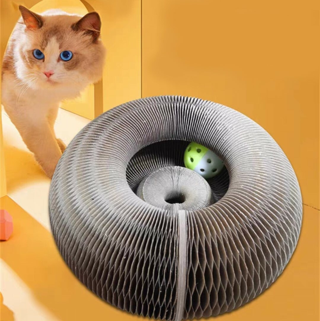 折疊式魔術風琴瓦楞貓抓板