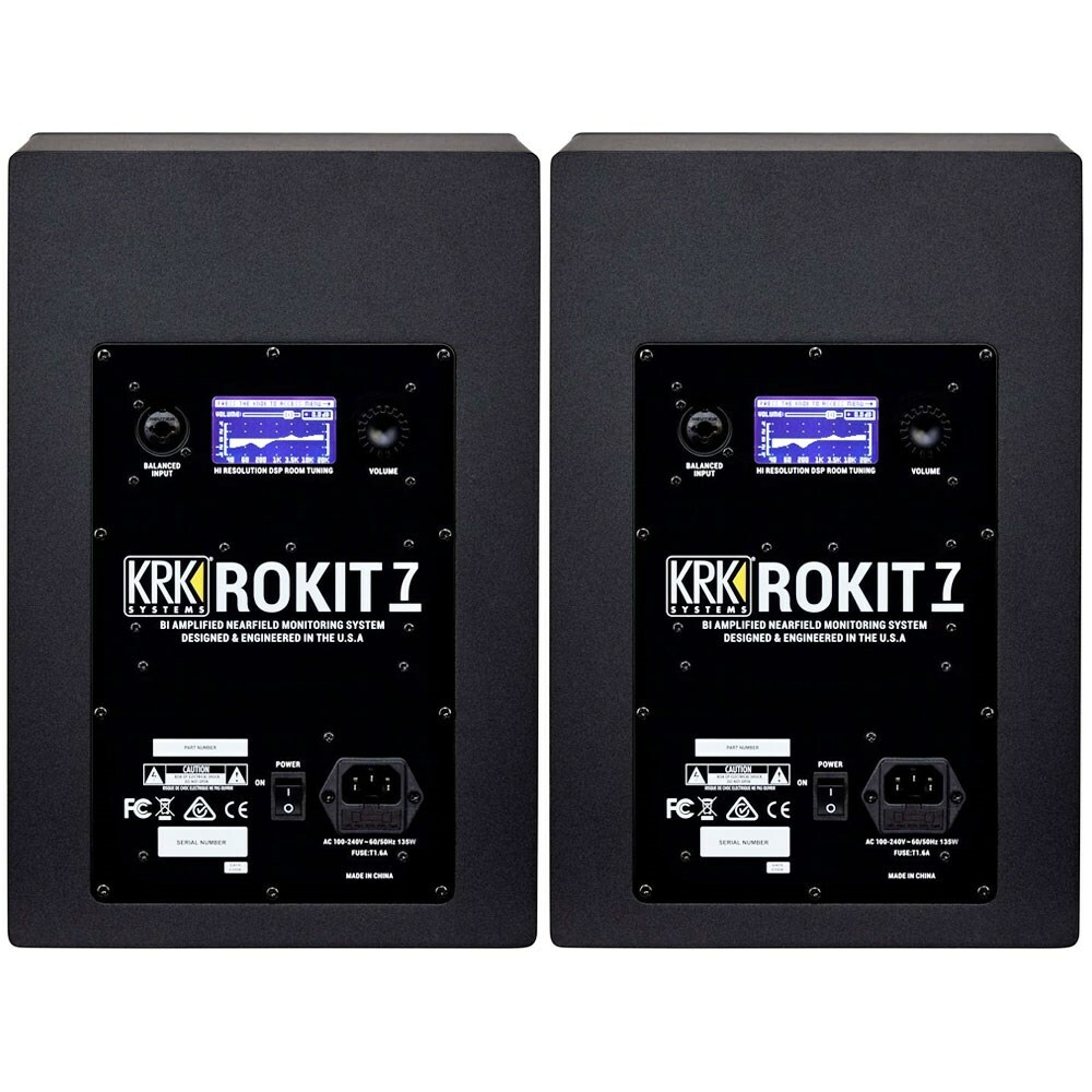 KRK Rokit RP7 G4 7吋主動監聽喇叭 黑