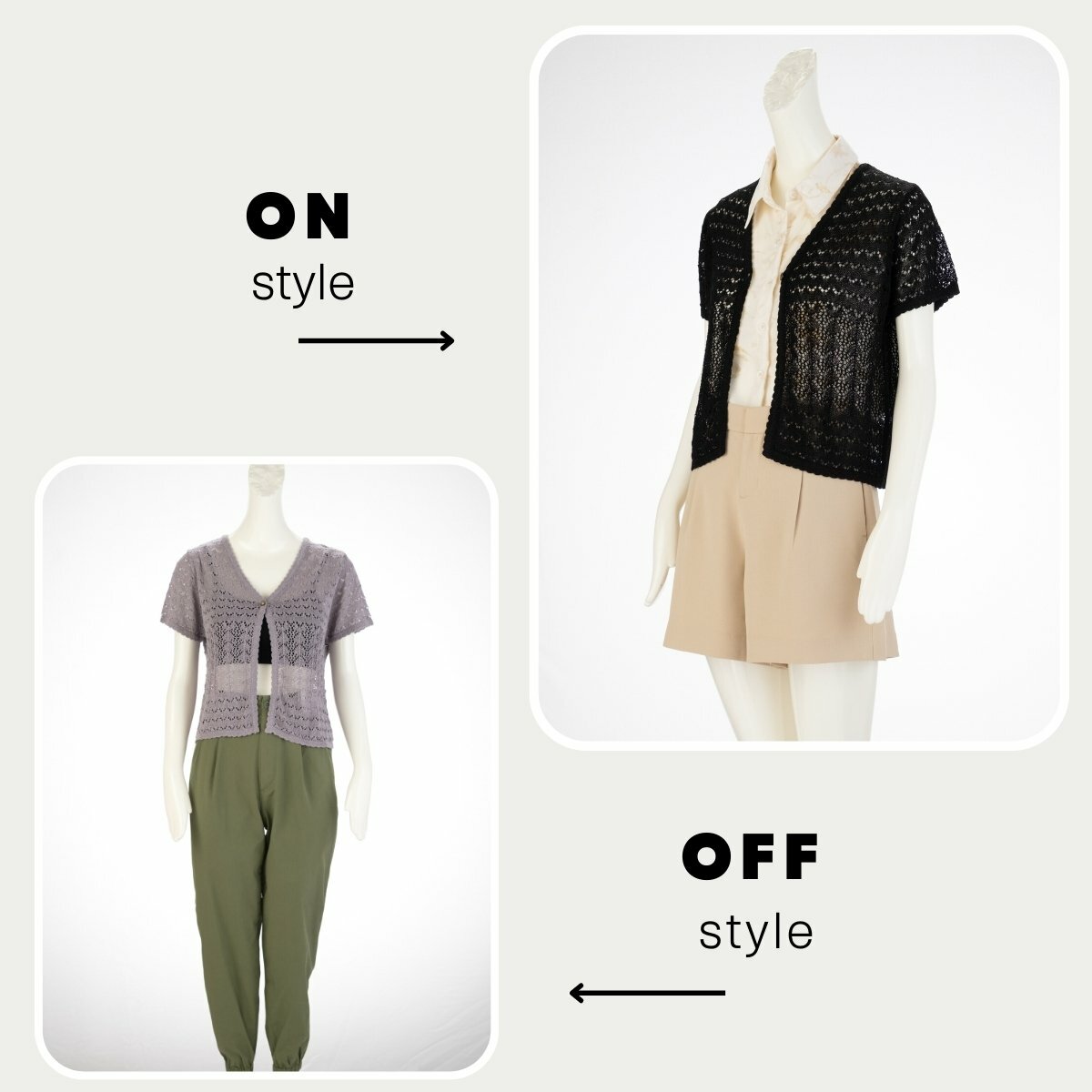 上班罩衫穿搭&下班休閒穿搭