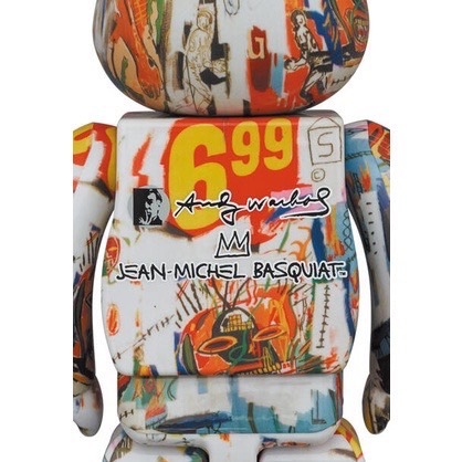 BE@RBRICK Andy Warhol × JEAN-MICHEL BASQUIAT #4 1000%  庫柏力克熊 x 巴斯奇亞 - 4530956598284