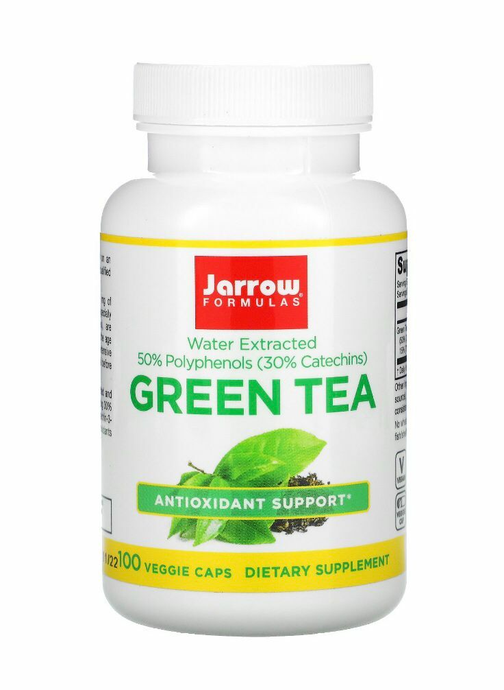 美國 Jarrow Formulas Green Tea Extract 綠茶精華500亳克，100粒膠囊